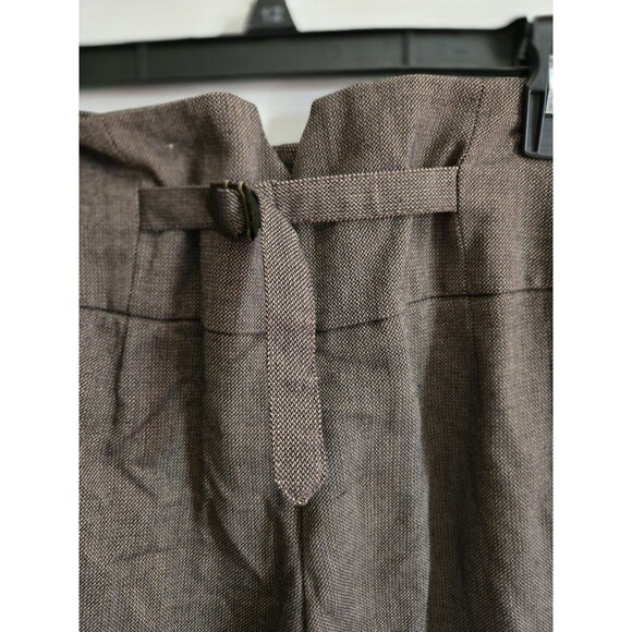 Cato Womens Dress Casual Pants Slacks Wide Leg Light Brown Size 14W Adjust Waist - Picture 9 of 16